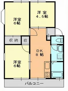 グリーンハイツA【2階】の間取り