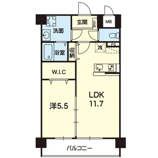 QueenRich大津【2階】の間取り