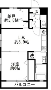 カルディアIII西馬込【1階】の間取り