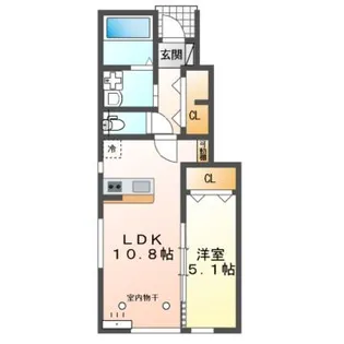 EQUUS(エクウス)B【1階】の間取り