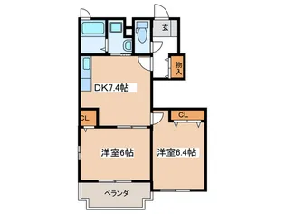 フロ-ストIV【1階】の間取り