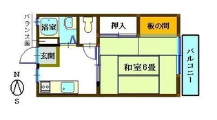 パナハイツニュー芙蓉【2階】の間取り