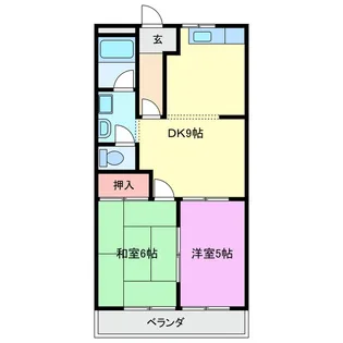 レジデンス道伯 A棟【1階】の間取り