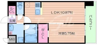 プレジオ内代【7階】の間取り