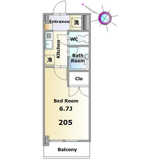 ヒルズ・アーバン【2階】の間取り