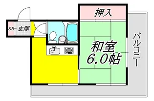 ウィンドフォー南本町【6階】の間取り