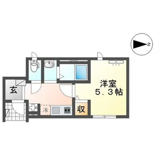 ベル・グラース【1階】の間取り