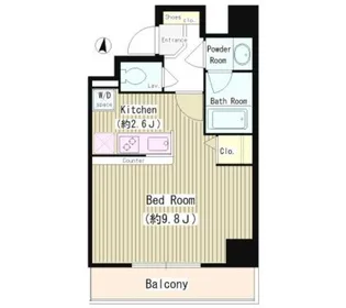 バンブー岩本町【4階】の間取り