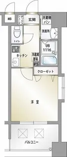 エンクレスト薬院III【7階】の間取り