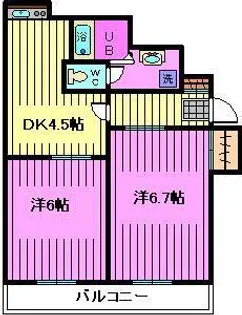 ホワイトキャッスル【4階】の間取り