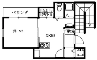 ソレイユ甲南【1階】の間取り