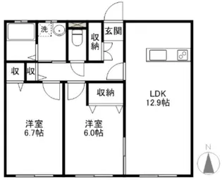フィオーレ【3階】の間取り