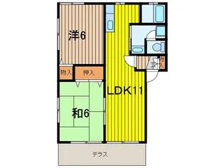 エスポワールI【2階】の間取り
