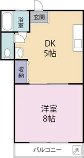 カーサ三好【1階】の間取り