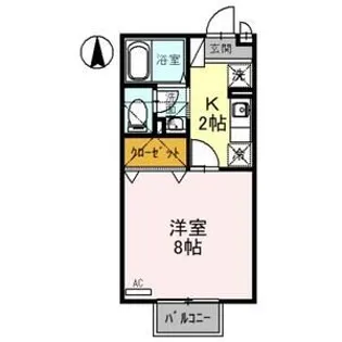 ピノヴェルデ【1階】の間取り