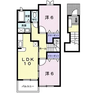 KーHOUSEー2【2階】の間取り