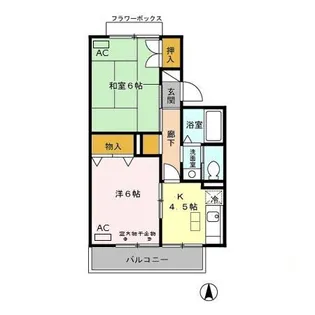 ルードルフィアタウンズ【1階】の間取り