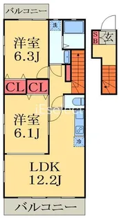 メゾンときわ【2階】の間取り