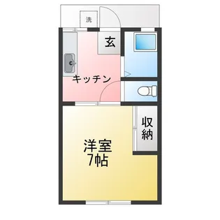 コーポカルミア【1階】の間取り