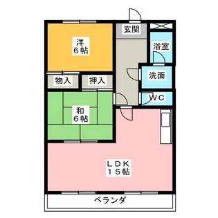 エスポア保呂【2階】の間取り