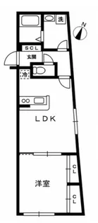 ザ・パーククロス千歳烏山【2階】の間取り
