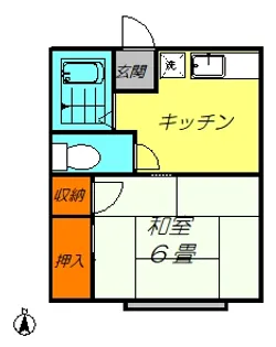春美荘【2階】の間取り