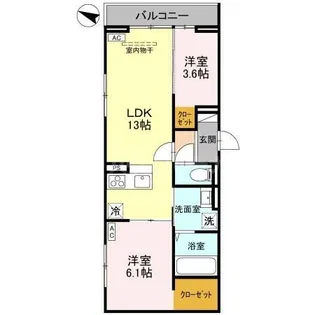 TIMELESS B【2階】の間取り