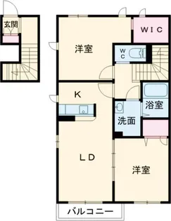 シャーメゾン・クレールB【2階】の間取り