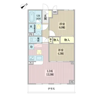 La Fonte横浜反町【1階】の間取り