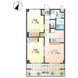 EVER SHINE SHONAN【1階】の間取り