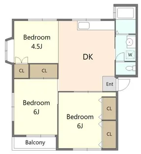 ランドマーク湘南【2階】の間取り