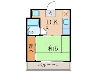 ハイツナンコウ【4階】の間取り