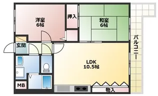 フローラルハイツダイキII【2階】の間取り