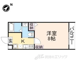 パレ五条清水【3階】の間取り
