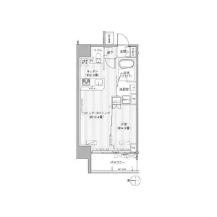 ヒューリックレジデンス新御茶ノ水(ヒューリックレジデンスシンオチャノミ【13階】の間取り