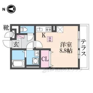 OTTS西ノ口【1階】の間取り