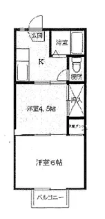 サウスサイド【1階】の間取り