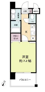 レジディア博多II【3階】の間取り