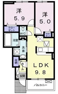 grape・town I【1階】の間取り