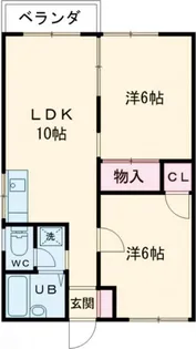 レピュート吉野【2階】の間取り