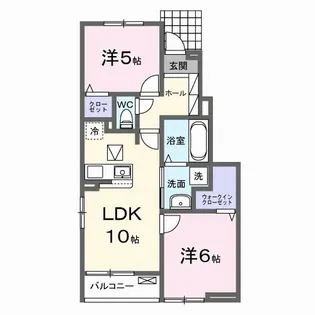 サニーハイツ タカ【1階】の間取り