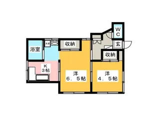 菊井中野コーポ【1階】の間取り