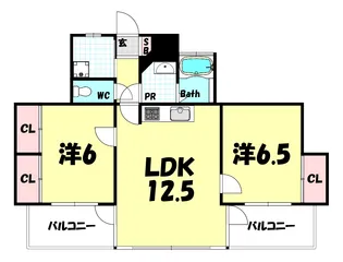 神戸ヒルズIII【1階】の間取り
