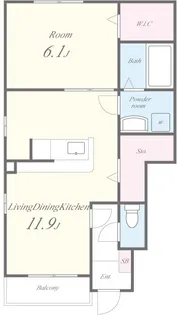 Ys Biz りんくう【1階】の間取り
