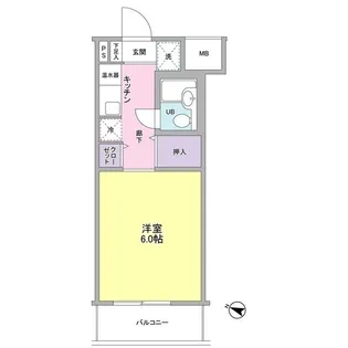 ポート旗の台【4階】の間取り