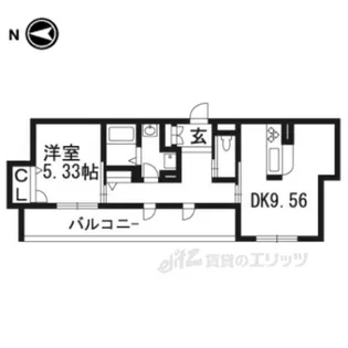 ラフォーレ壬生【1階】の間取り