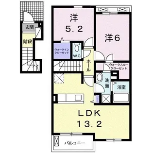 アルページュ ハル【2階】の間取り