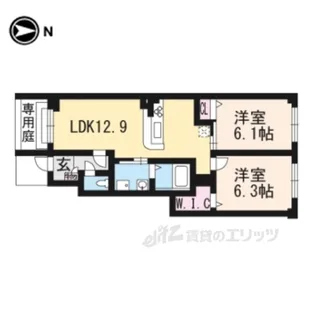 グランドゥール楓【1階】の間取り