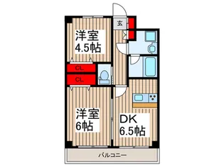ライトウェーブ朝霞【3階】の間取り