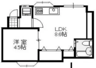 リムレス麻生【1階】の間取り